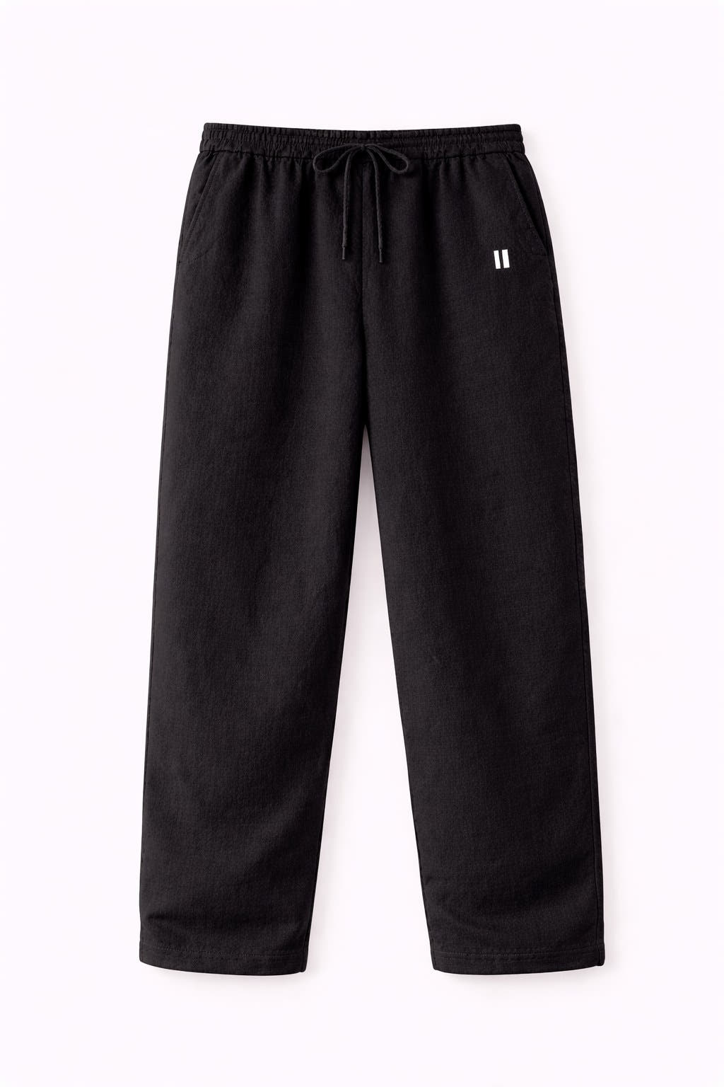 Black Linen Pants Jr