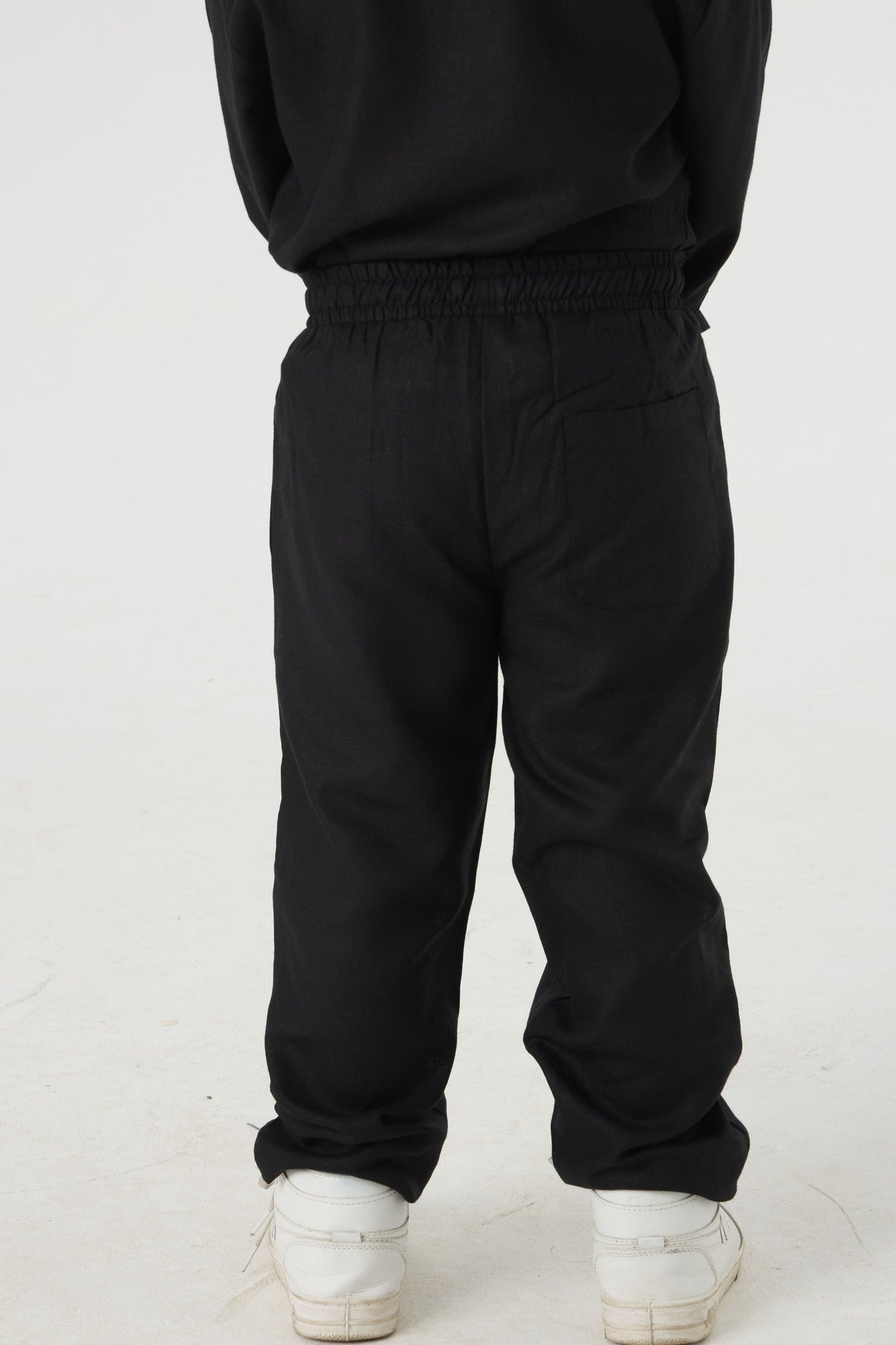 Black Linen Pants Jr
