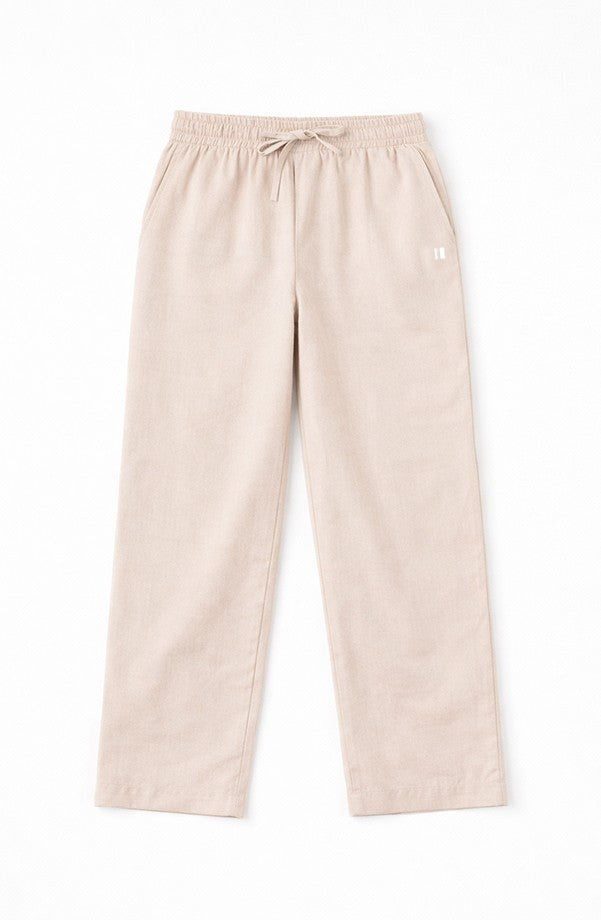 Coffee Linen Pants Jr