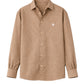 Mocha Brown Linen Shirt Jr