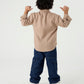 Mocha Brown Linen Shirt Jr