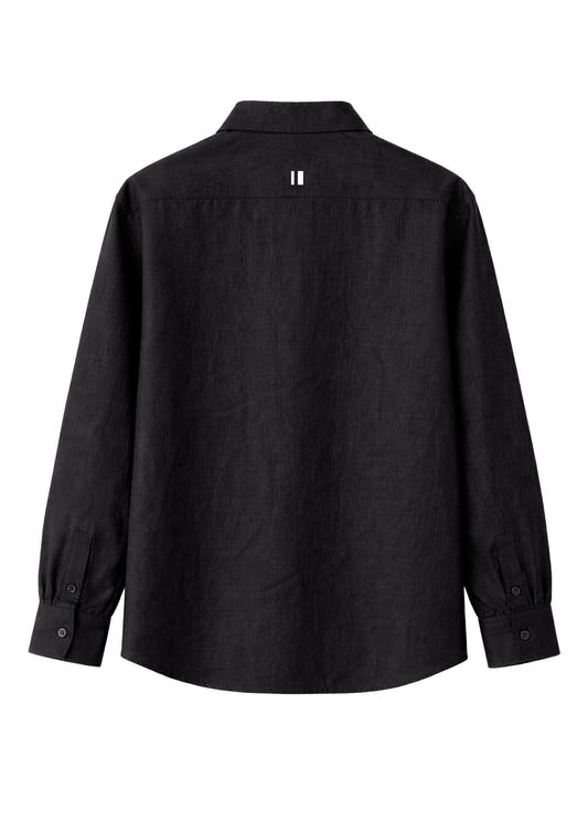 Black Linen Shirt Jr