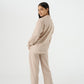Coffee Linen Shirt Jr