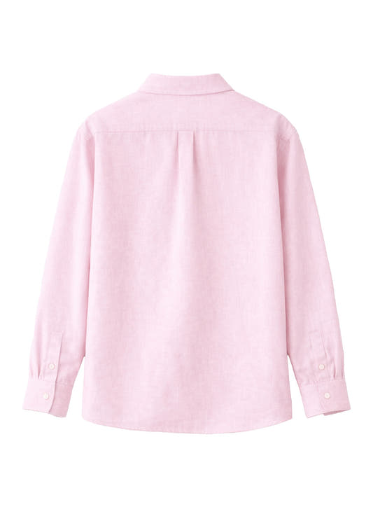 Baby Pink Linen Shirt Jr