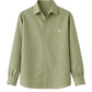 Olive Linen Shirt Jr