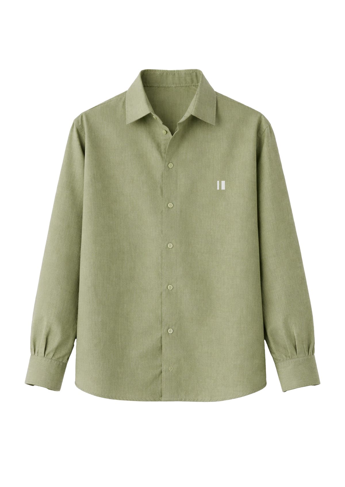 Olive Linen Shirt Jr