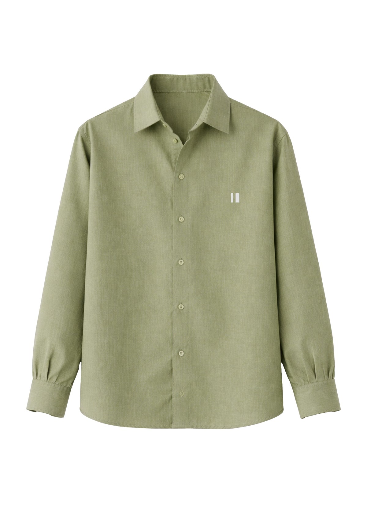 Olive Linen Shirt Jr