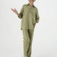 Olive Linen Shirt Jr