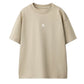 Cream Solid T-Shirt Jr