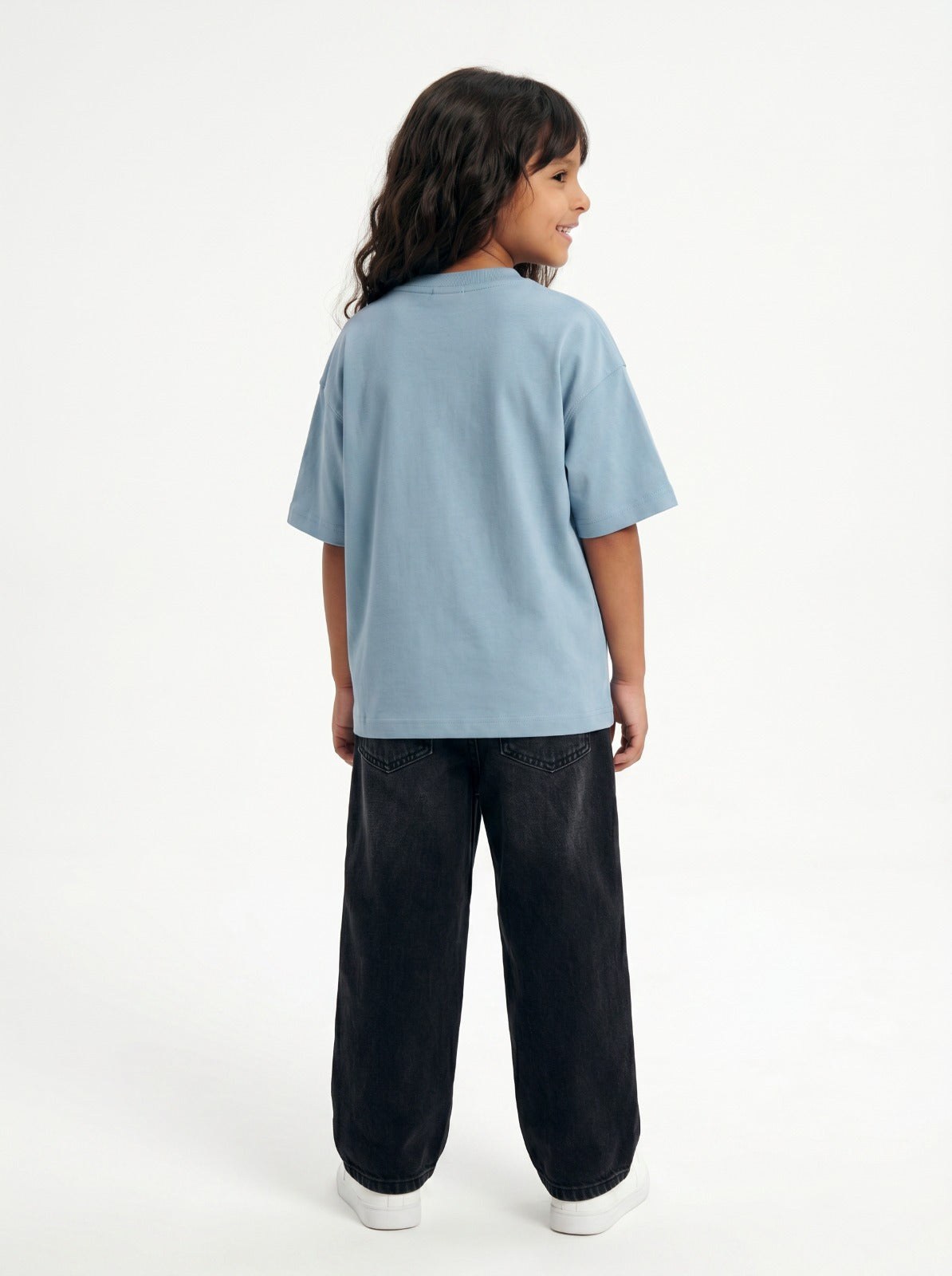 Light Blue Solid T-Shirt Jr