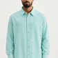 Ocean Blue Linen Shirt