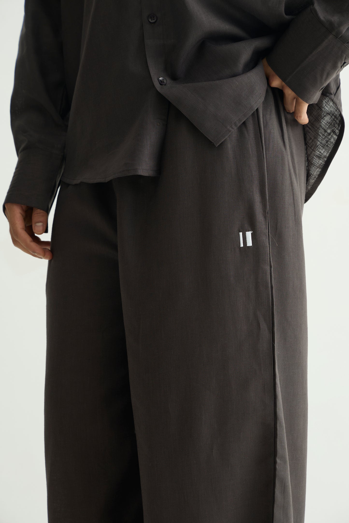 Charcoal Linen Pant