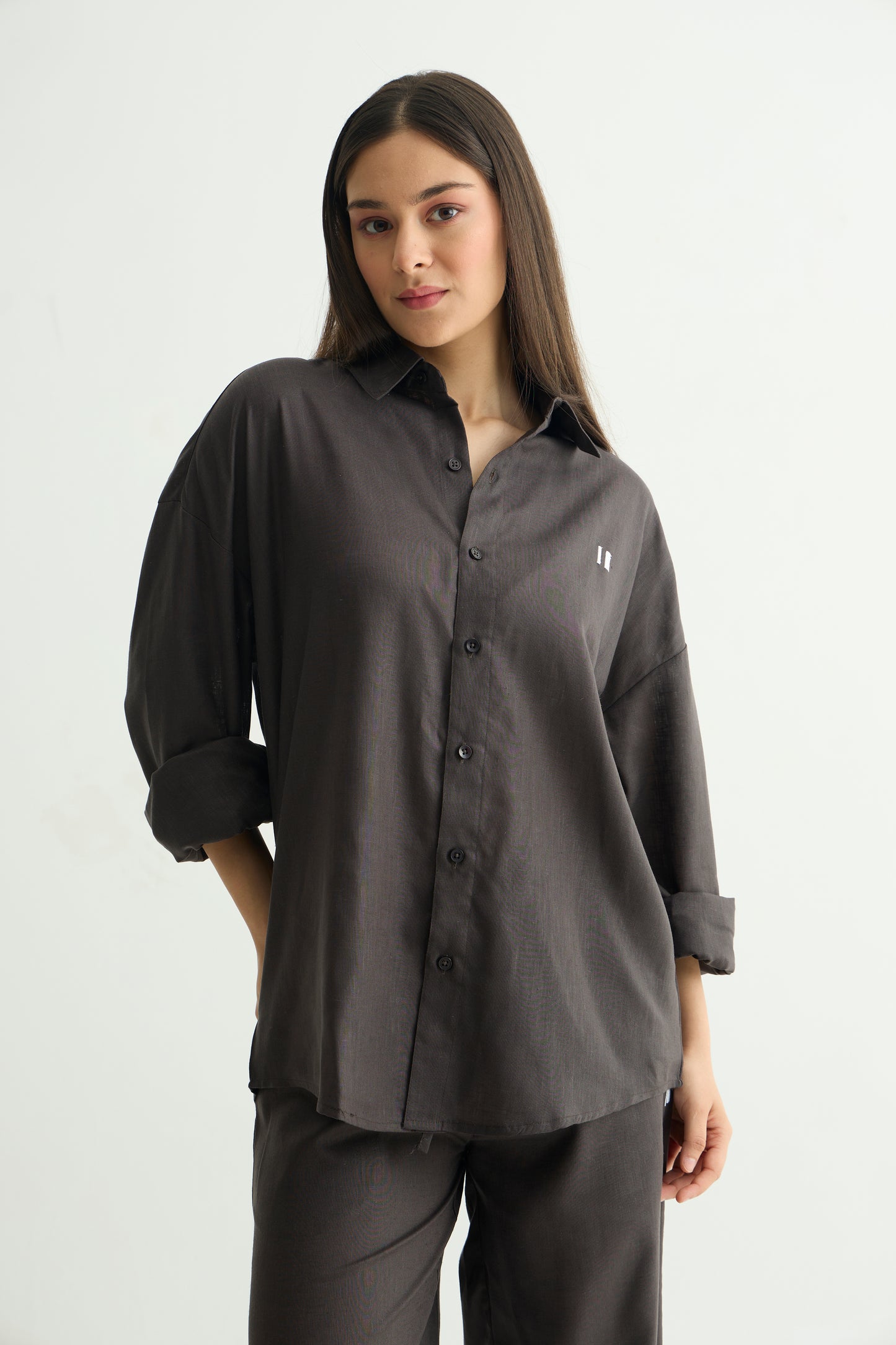 Charcoal Linen Set