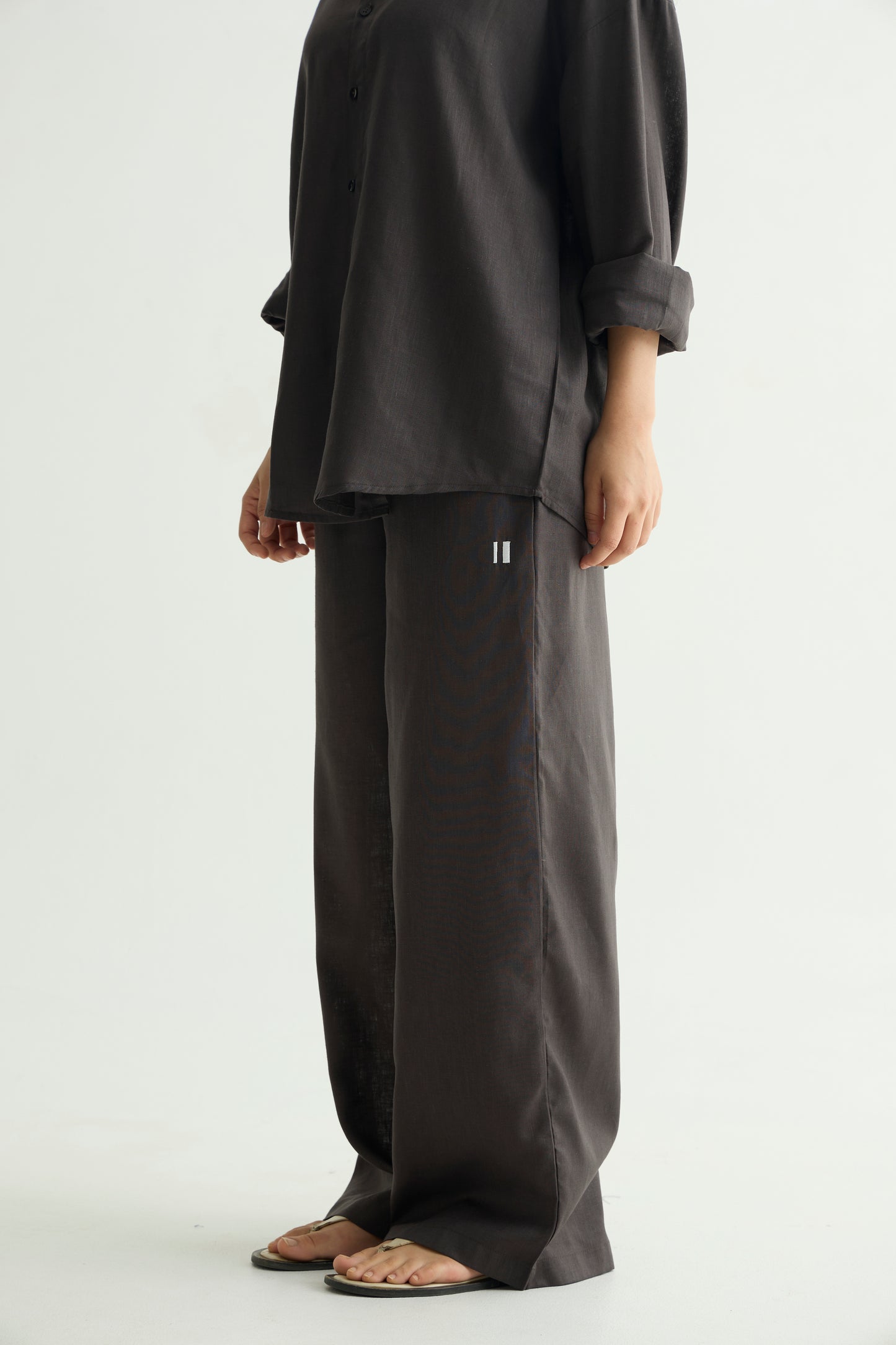 Charcoal Linen Set
