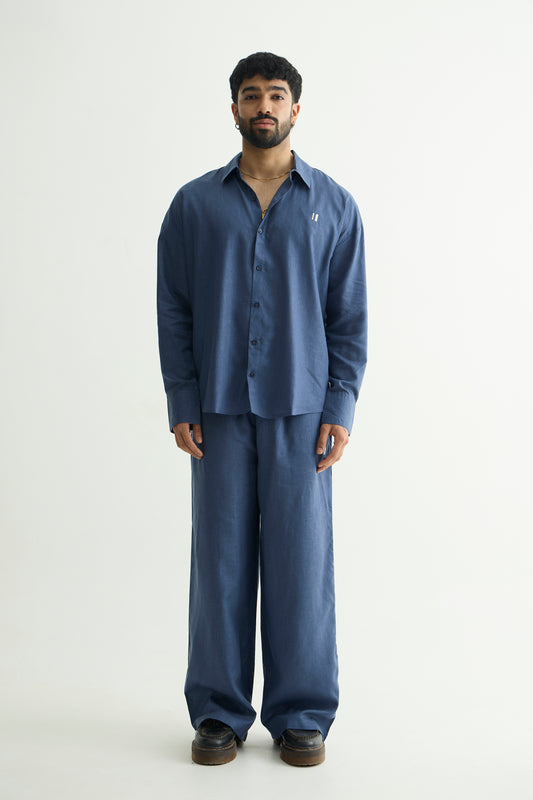Monday Blue Linen Set