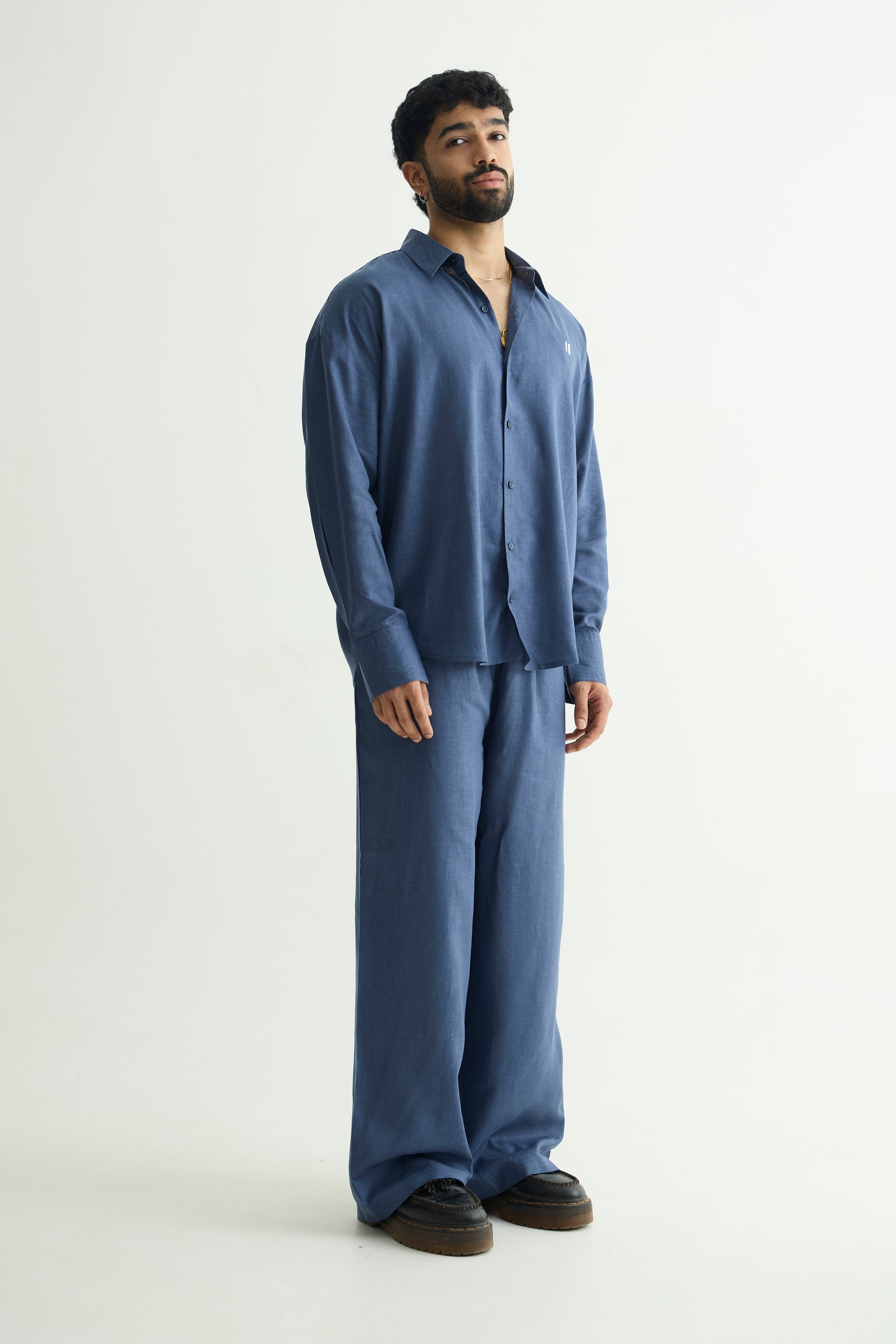 Chapter2Drip Monday Blue linen set — view 4