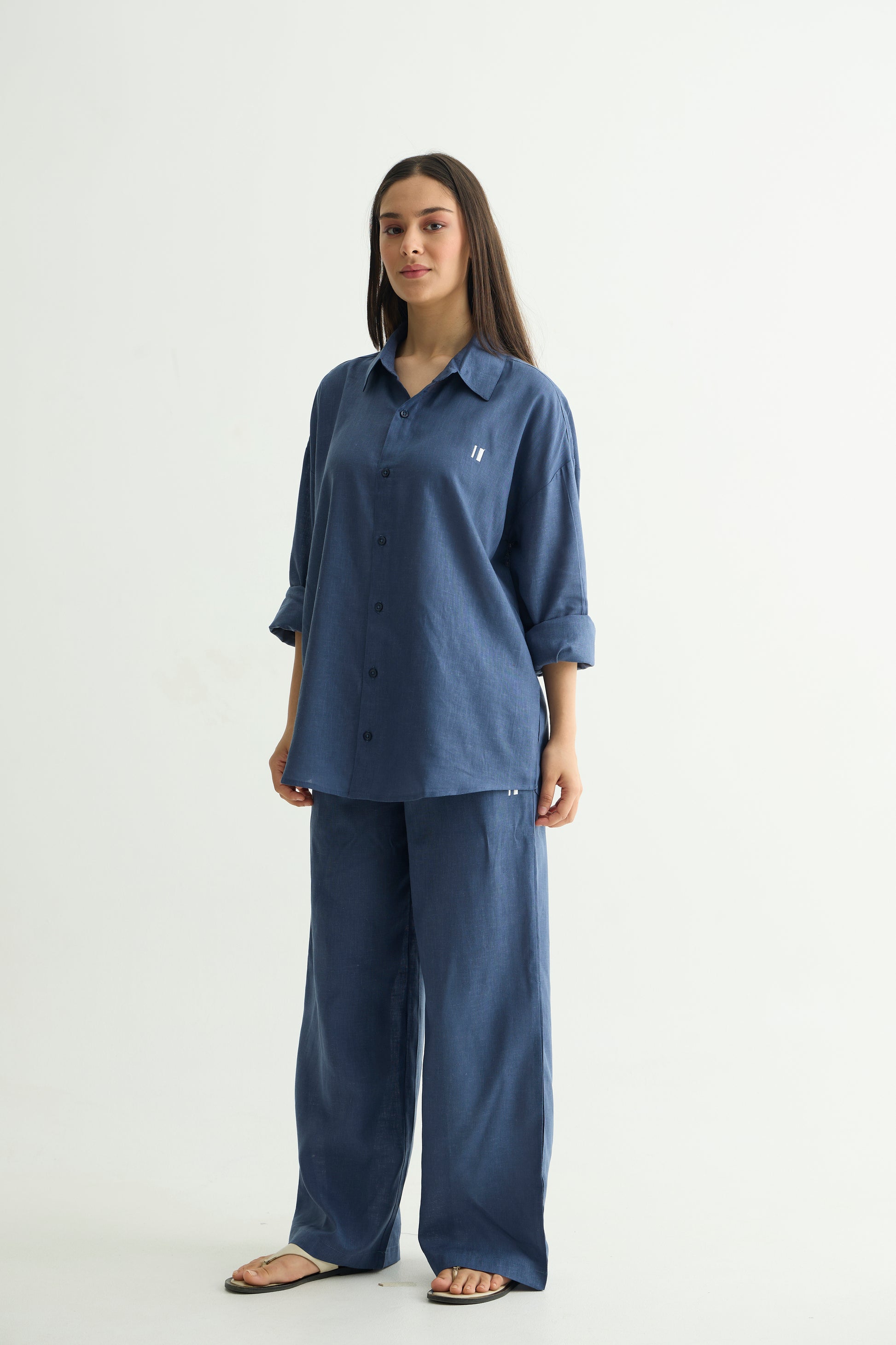 Chapter2Drip Monday Blue linen shirt — view 6