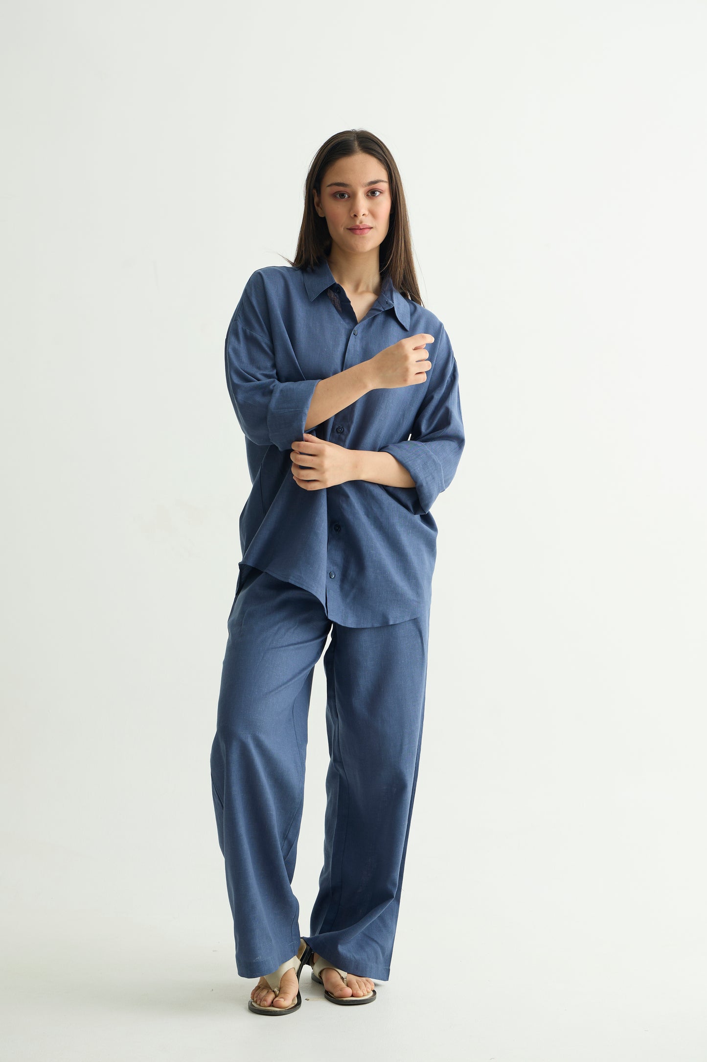 Chapter2Drip Monday Blue linen shirt — view 3