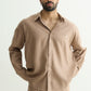 Mocha Brown Linen Shirt