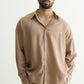 Mocha Brown Linen Shirt