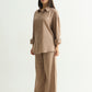 Mocha Brown Linen Pant