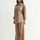 Mocha Brown Linen Set