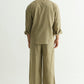 Olive Green Linen Shirt