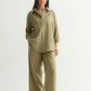 Olive Green Linen Pant