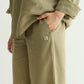 Olive Green Linen Pant