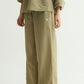 Olive Green Linen Pant