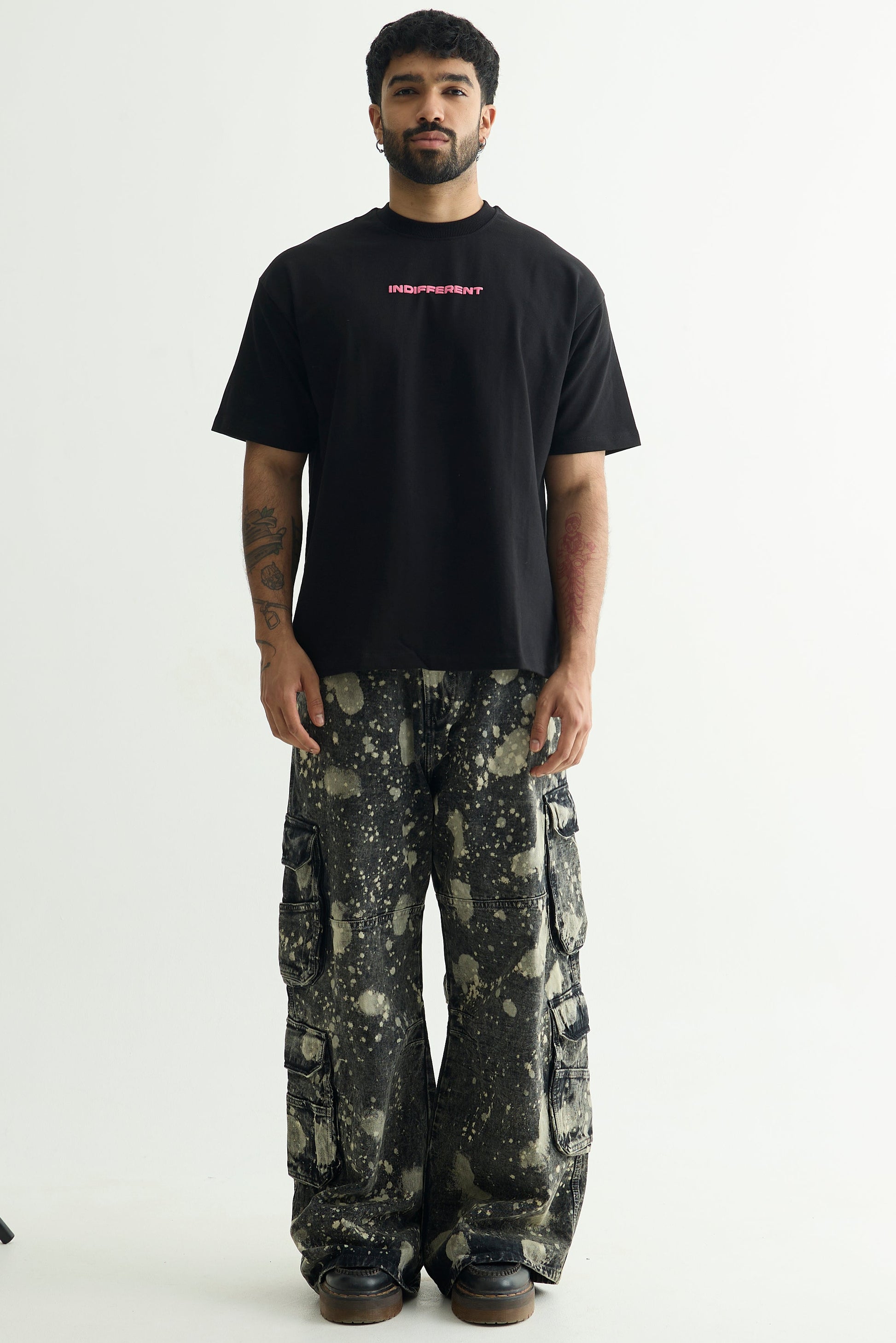 Chapter2Drip Black hypo-wash denim cargo — view 4