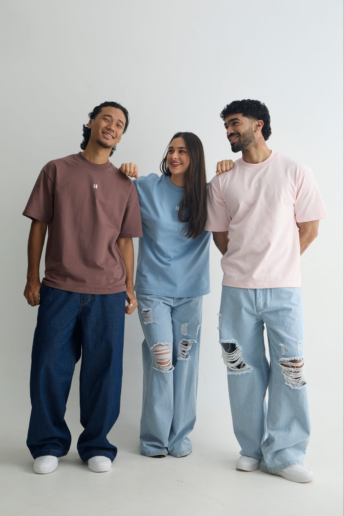 Pack of 3 Oversized T-Shirts - Pastel Colour Combo | Chapter 2