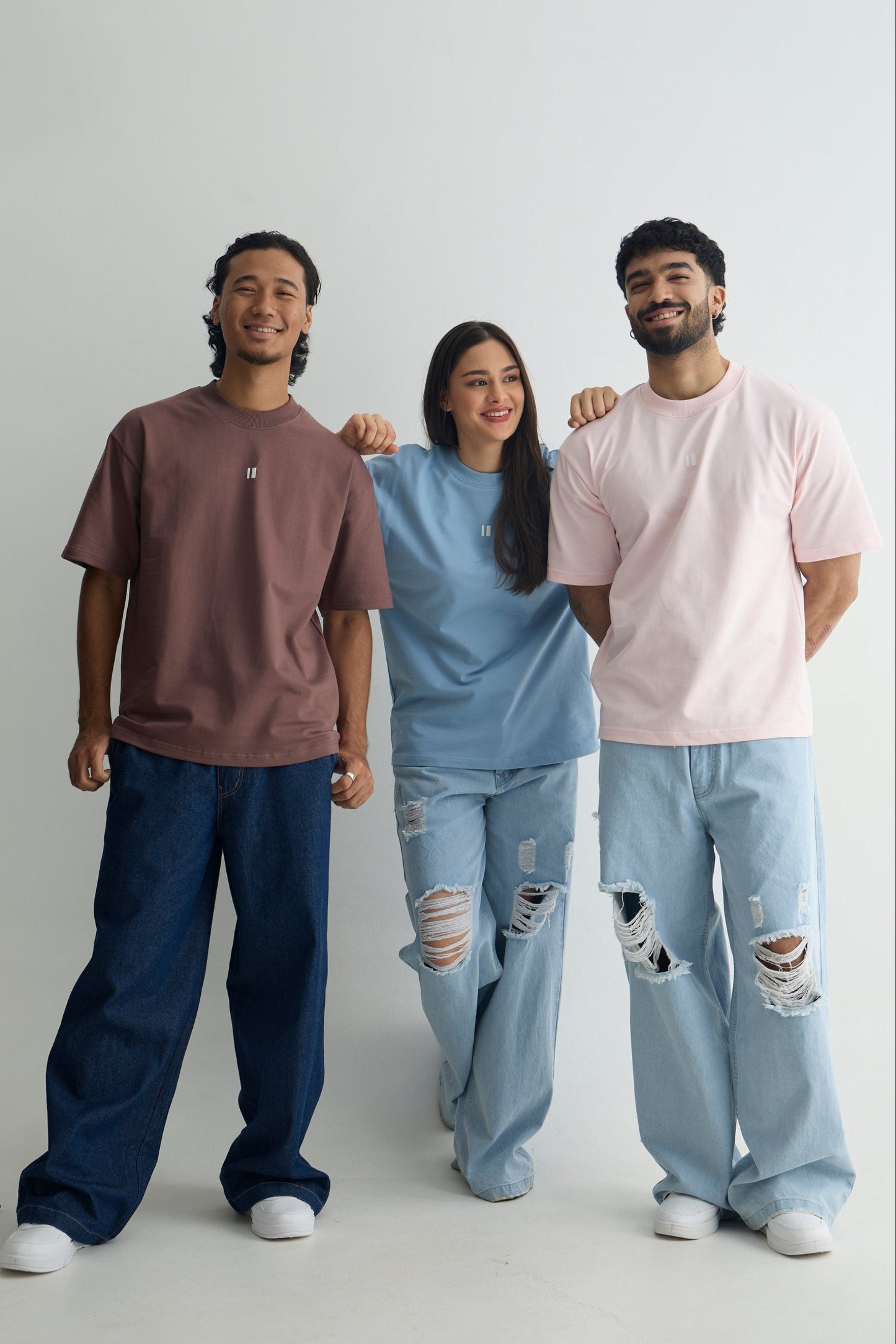 Pack of 3 Oversized T-Shirts - Pastel Colour Combo | Chapter 2