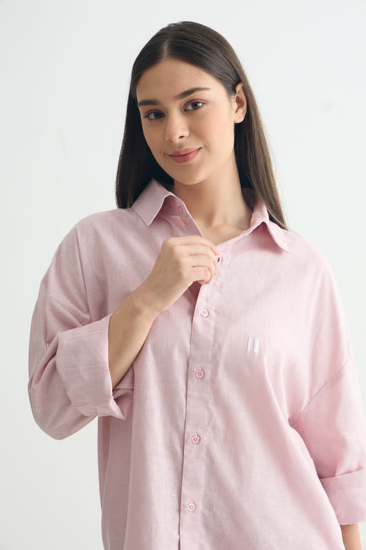Mauve Linen Set