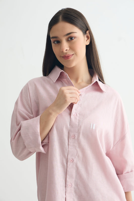 Mauve Linen Set
