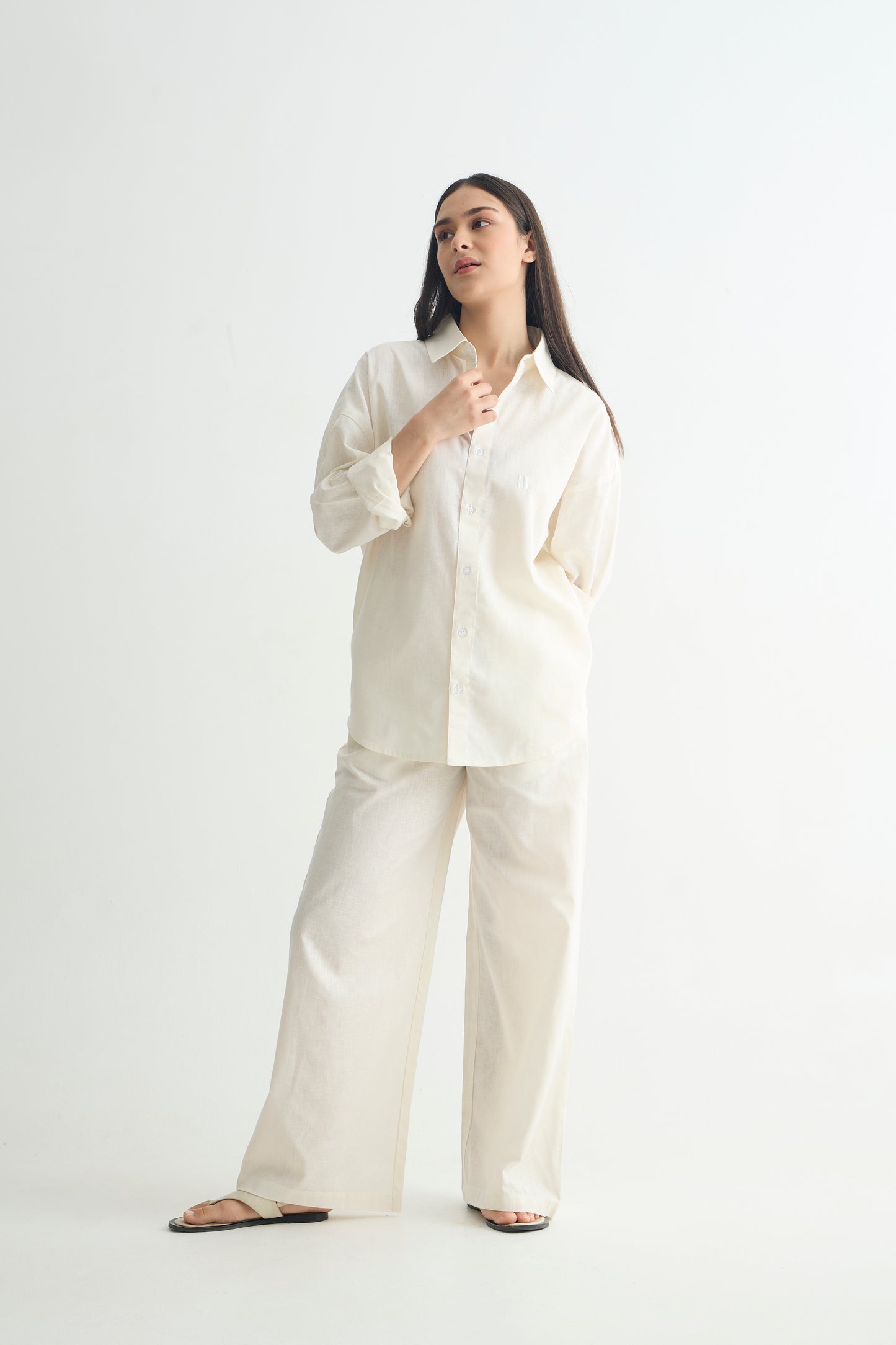 Off-White Linen Set