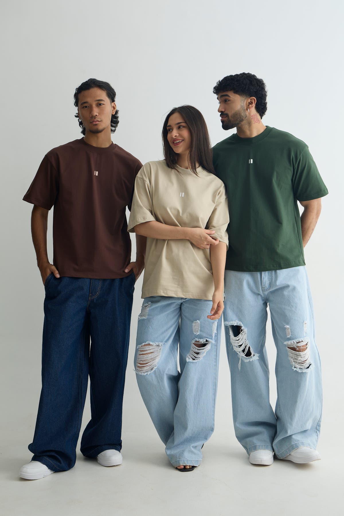 Pack of 3 Oversized T-Shirts - Earth Tones Combo | Chapter 2