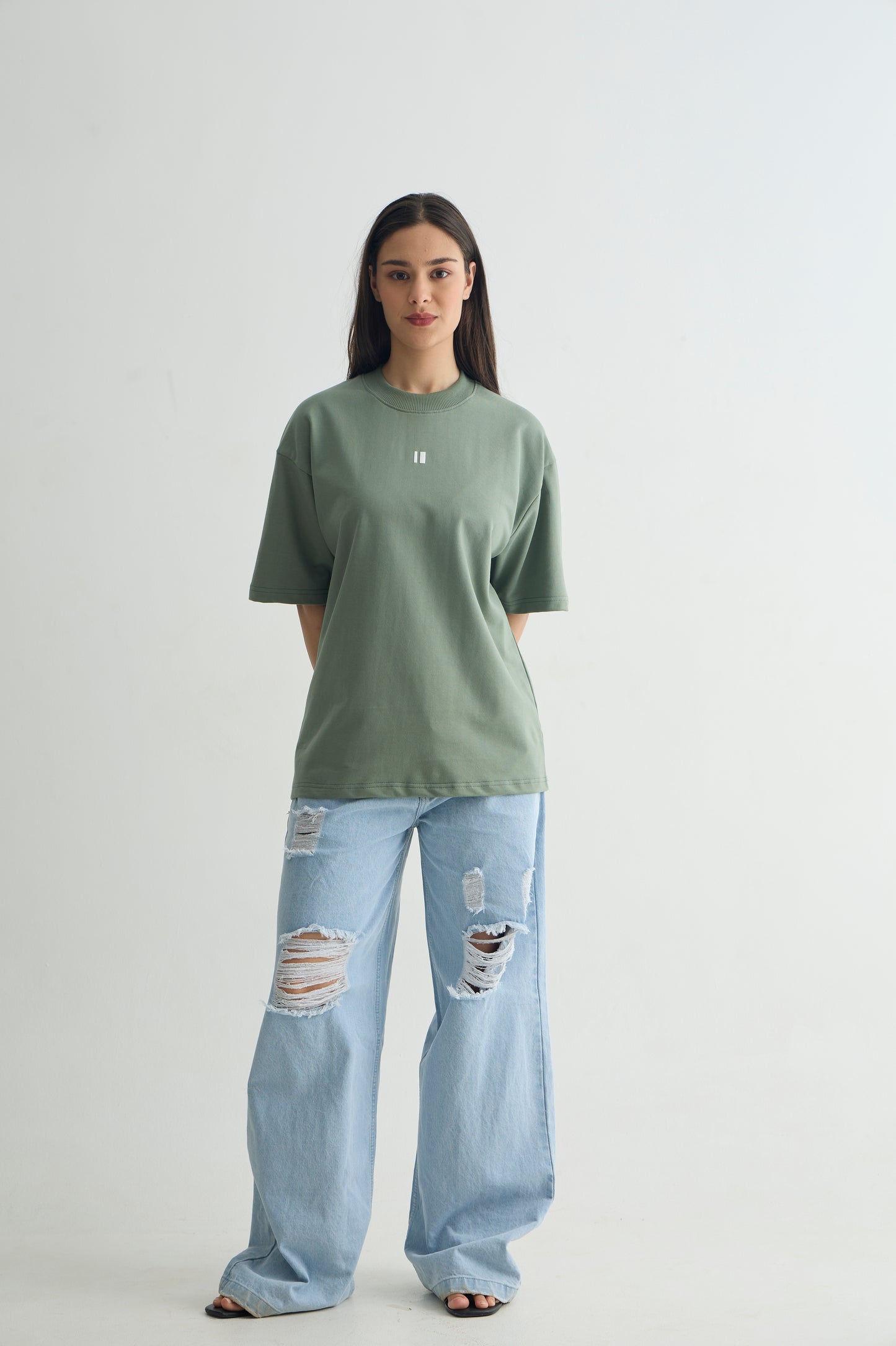 Chapter2Drip Sage Green everyday t-shirt — view 5
