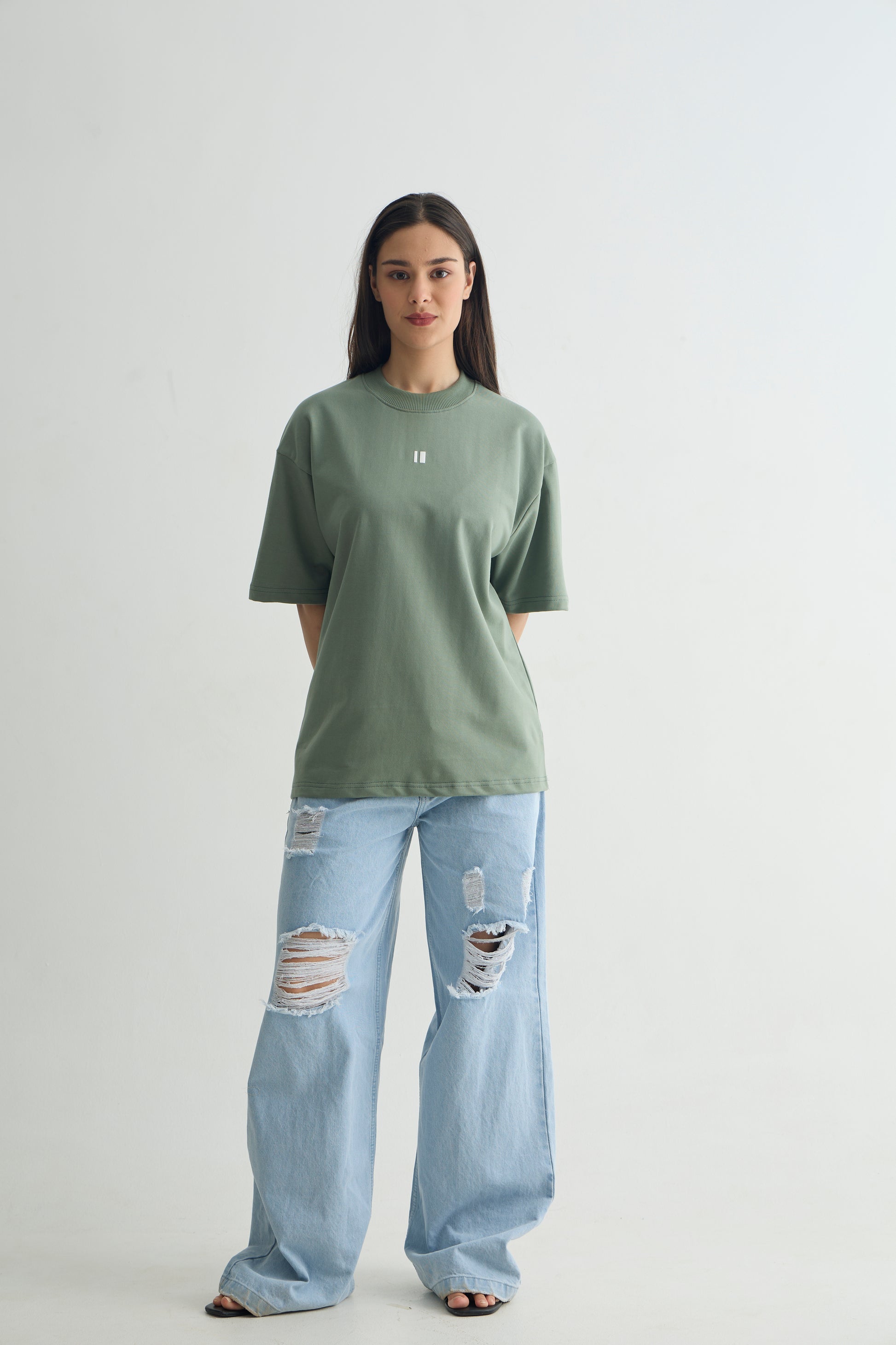 Chapter2Drip Sage Green everyday t-shirt — view 5