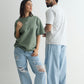 Chapter2Drip Everyday Sage & Grey Melange t-shirt duo — view 4