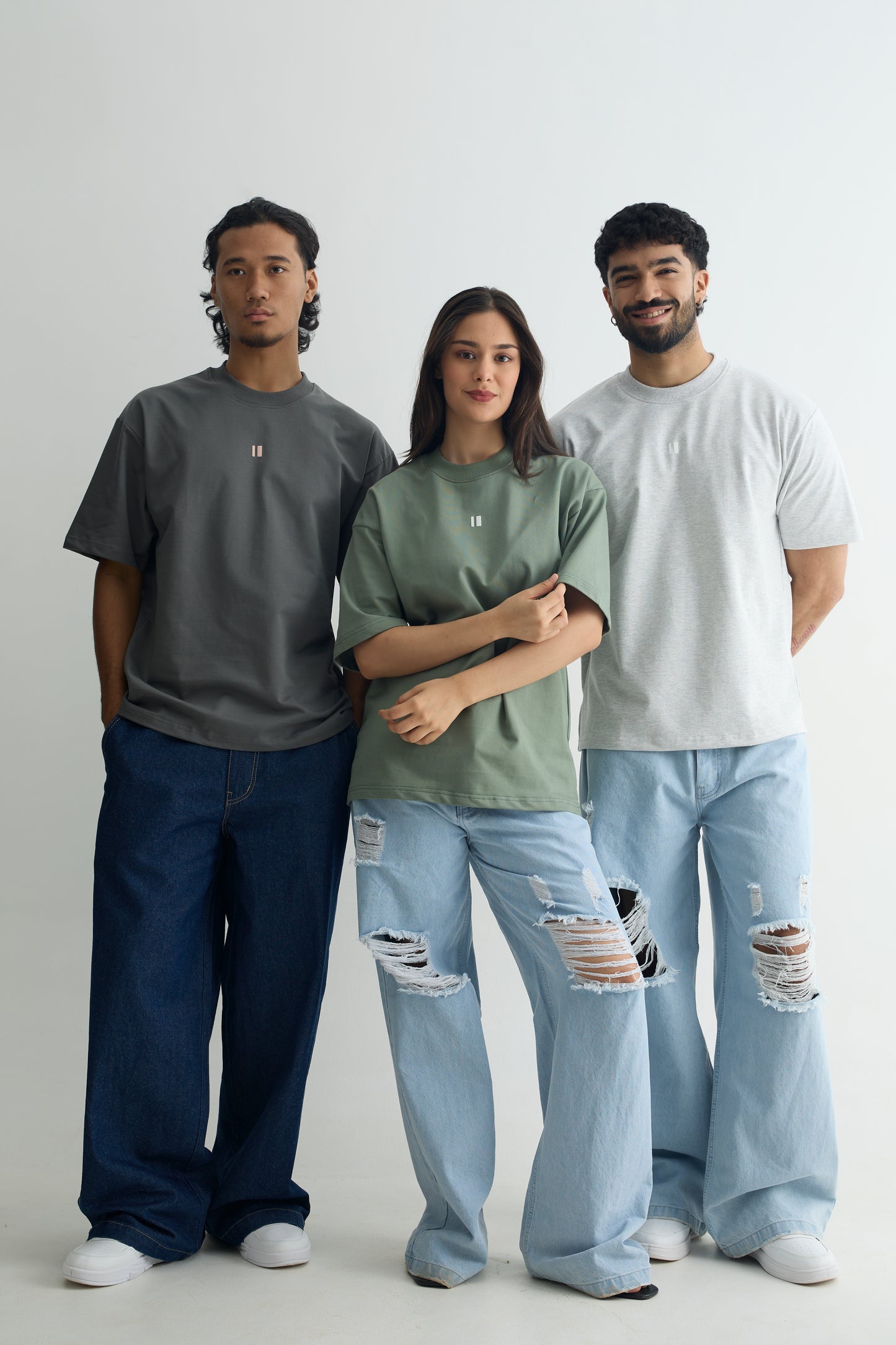 Pack of 3 Men's Oversized Tees - Neutral Tones Combo | Chapter 2