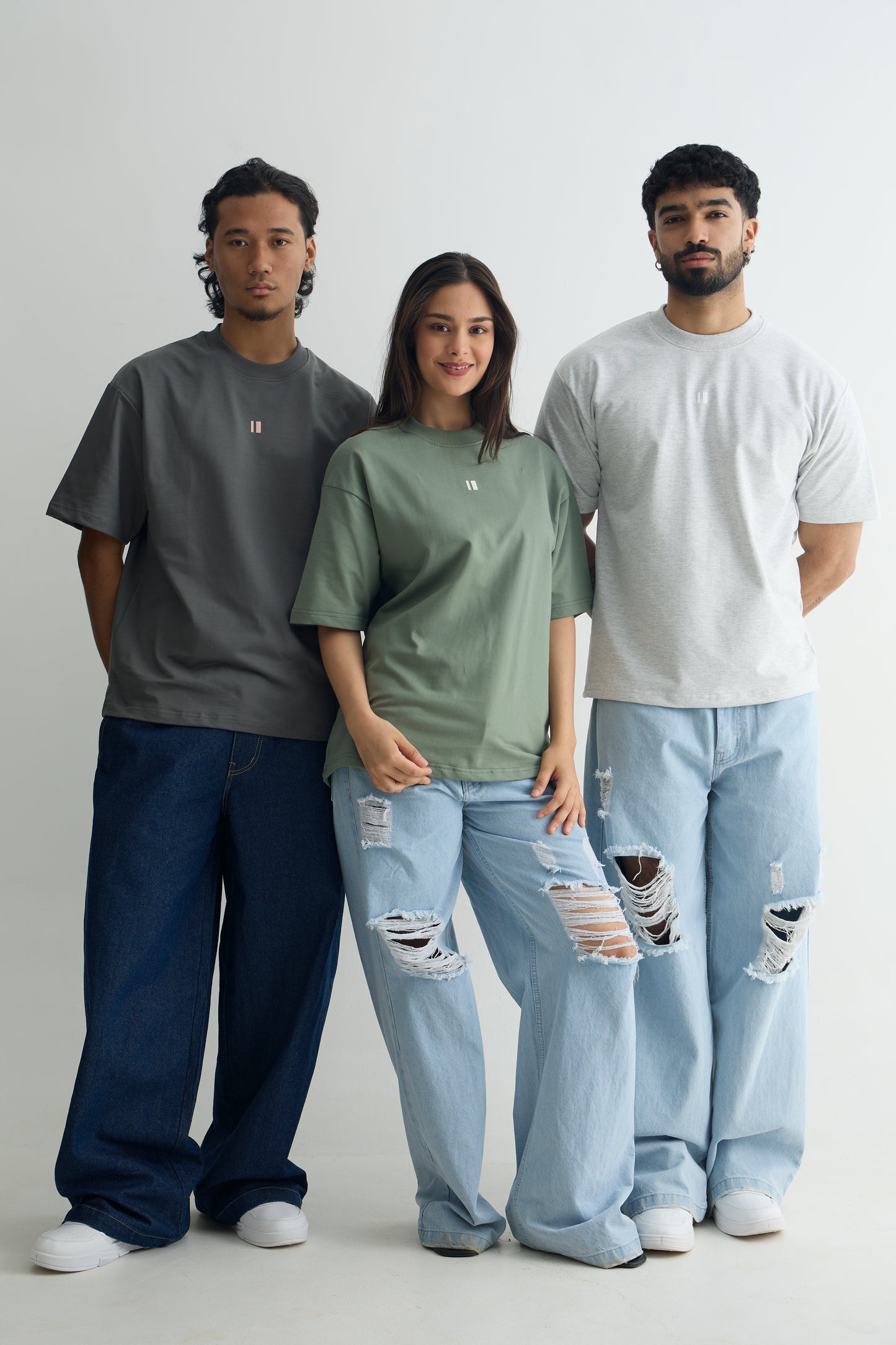 Pack of 3 Men's Oversized Tees - Neutral Tones Combo | Chapter 2