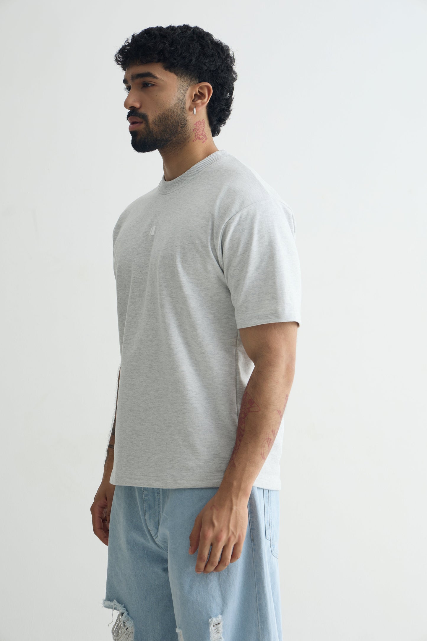 Chapter2Drip Grey Melange everyday t-shirt — view 2
