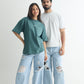 Chapter2Drip Everyday Grey Melange & Teal t-shirt duo