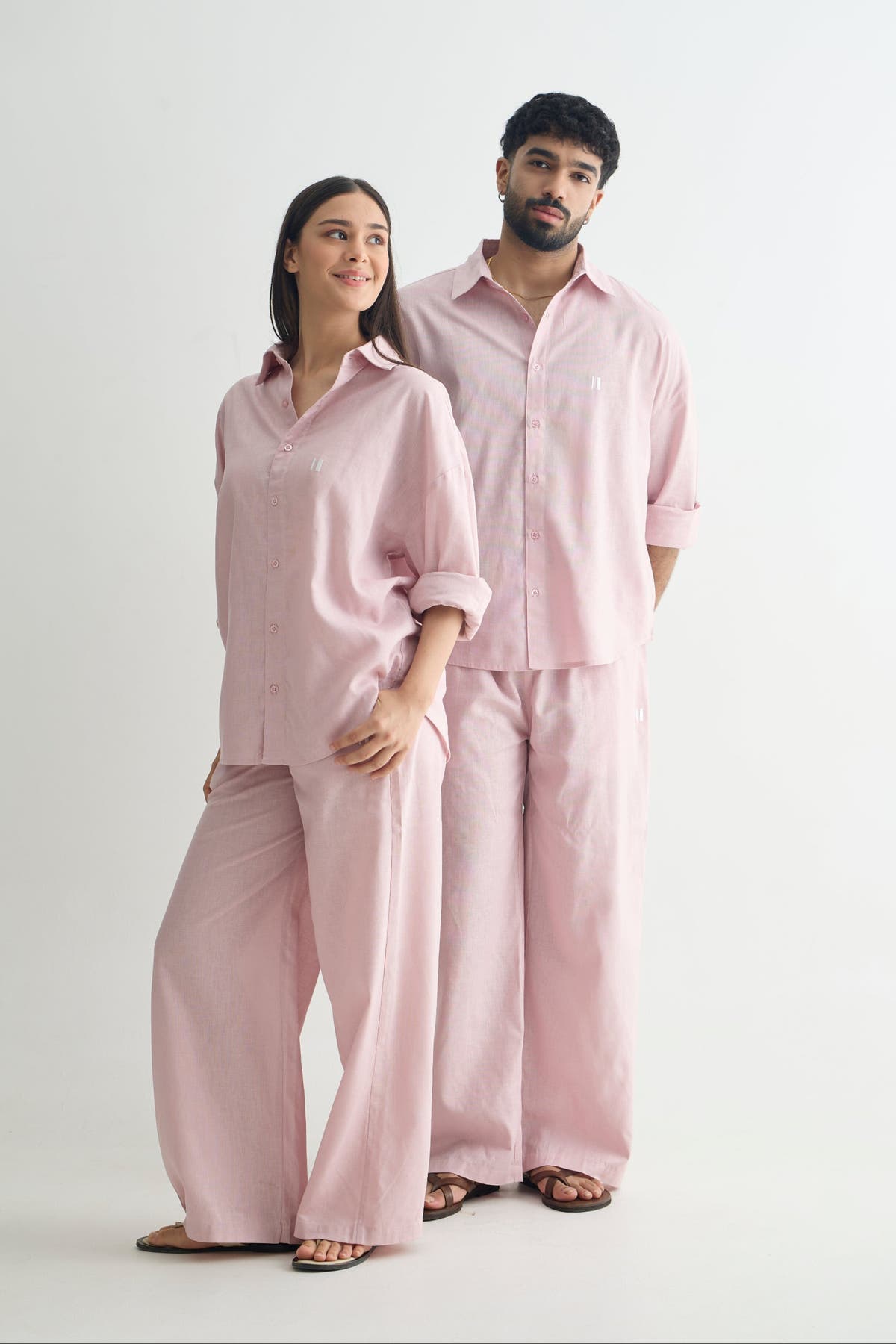 Mauve Linen Set