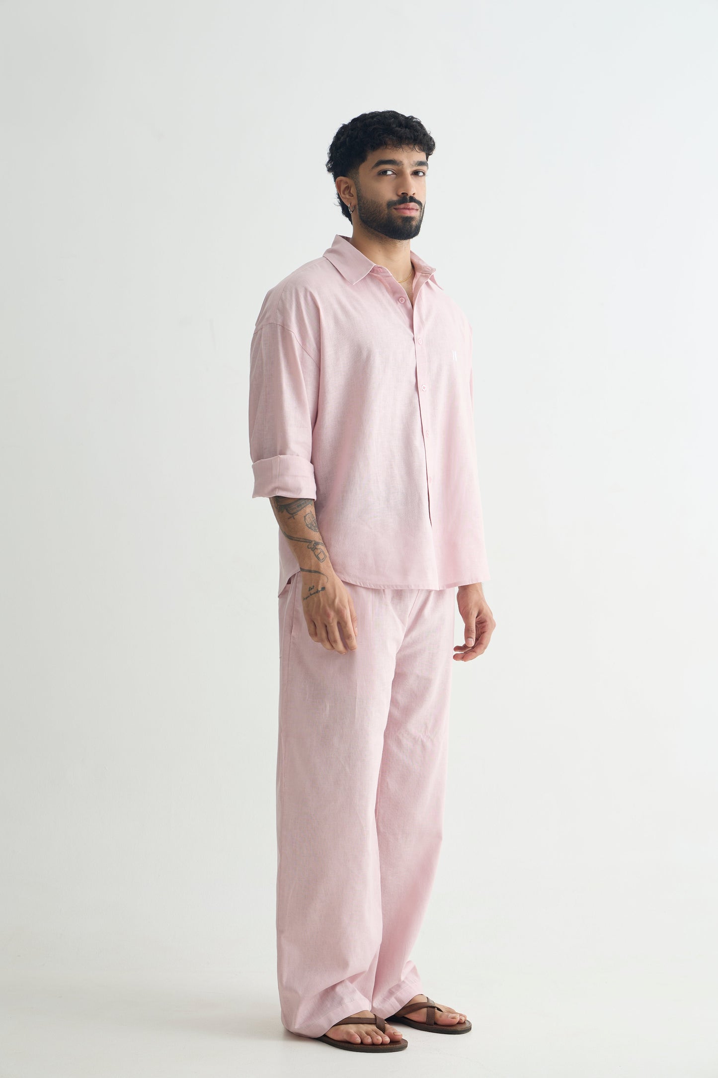 Mauve Linen Set