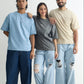 Pack of 3 Oversized T-Shirts - Aqua, Steel Grey & Dune | Chapter 2