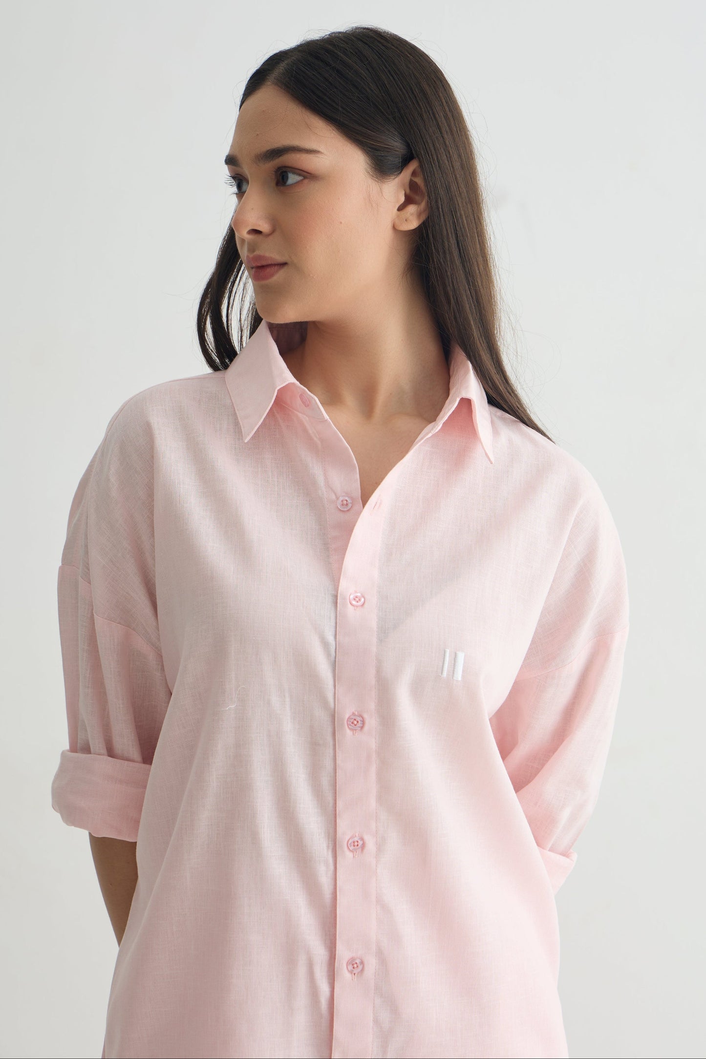 Baby Pink Linen Shirt