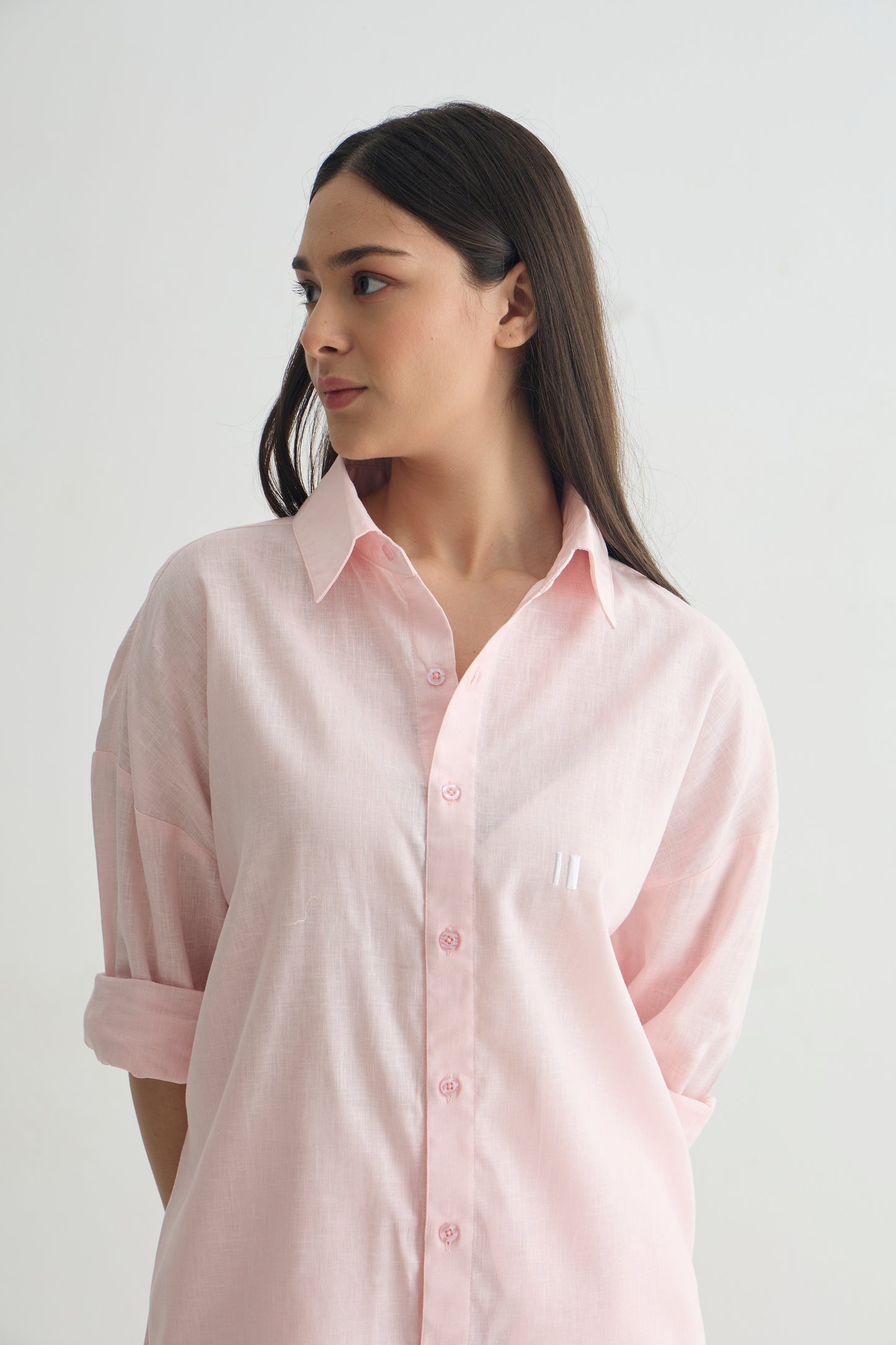 Baby Pink Linen Set