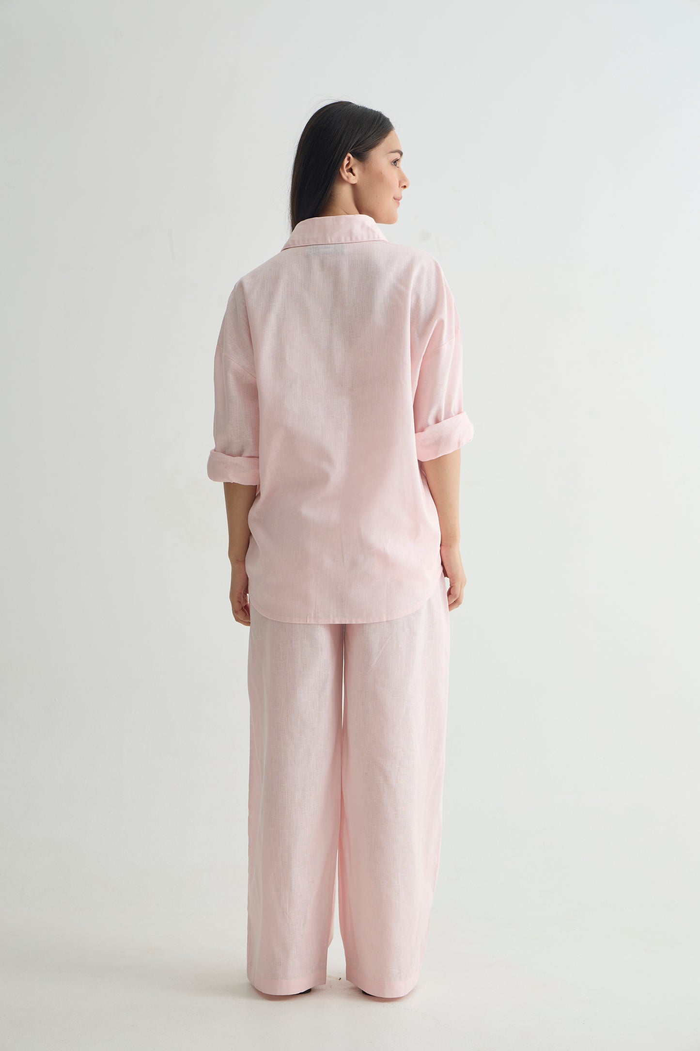 Baby Pink Linen Set